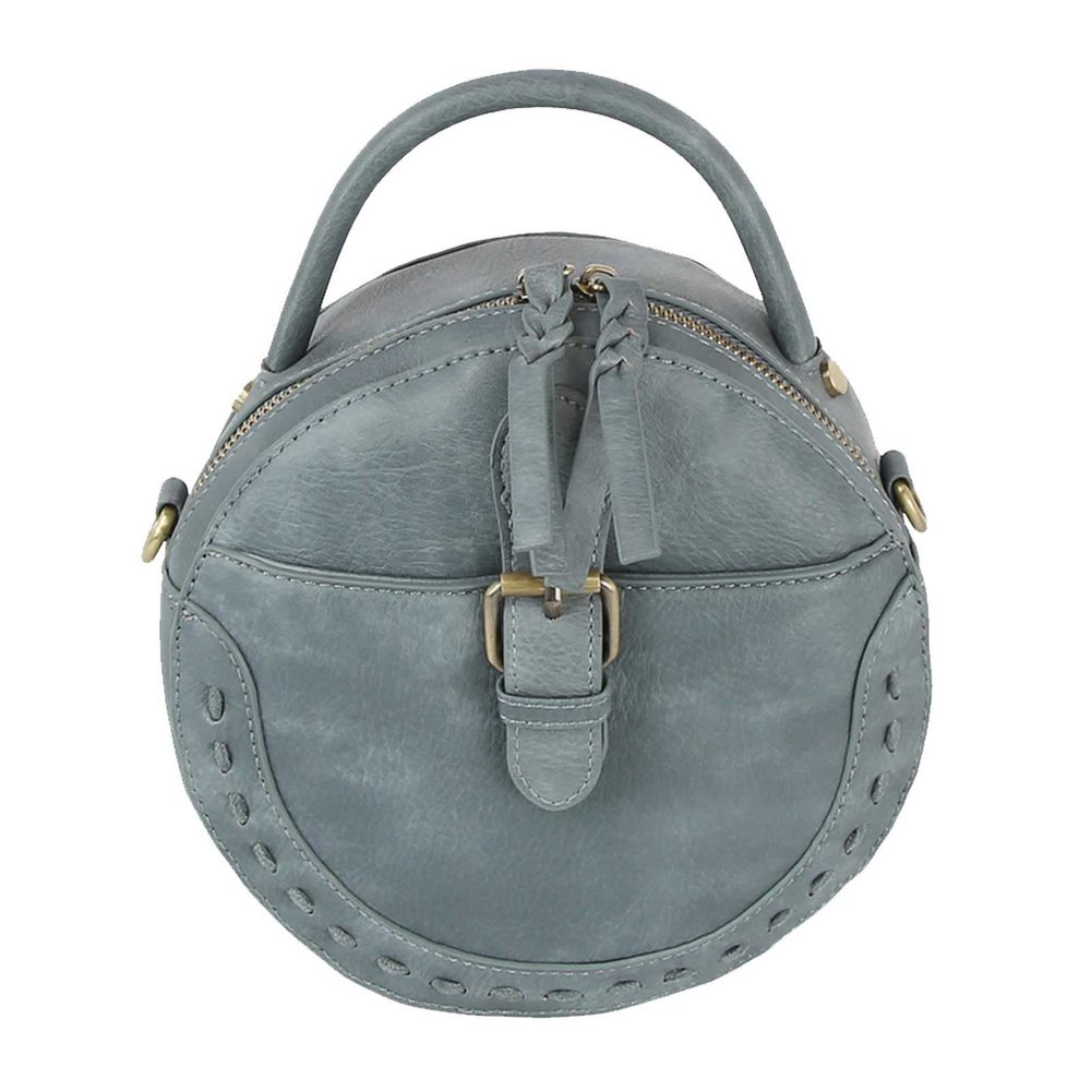 Le Miel Mini Round Tassel Charm Vegan Leather Crossbody Shoulder Sling Bag :'D